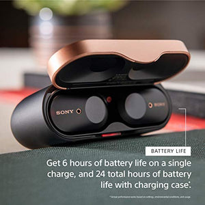 Sony WF-1000XM3 Industry Leading Noise Canceling Truly Wireless Earbuds Headset/Headphones with Alexa Voice Control And Mic For Phone Call, Black