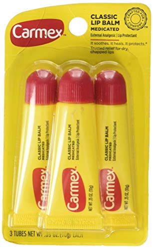 Carmex | Classic Medicated Lip Balm, 0.35 oz x 3 Pack