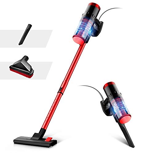 VacLife Stick Vacuum Cleaner - Corded 2 in 1, 4 Stages Filtration Powerful Vacuum Cleaner for Pet Hair with Washable HEPA Filter, Lightweight Vacuum with 3 Practical Tools for Hard Floor