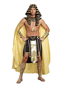 See why this Men's Pharaoh Costume is as simple, quick, and easy as it comes for this Halloween. We've curated the perfect list of best friends and couples Halloween costume ideas for you to be inspired from. Whether looking for quick easy simple costumes, matching characters costumes, or a punny Halloween pun costume, we'll help you decide!