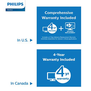 Philips 276E9QDSB 27" frameless monitor, Full HD IPS, 124% sRGB, FreeSync 75Hz, VESA, 4Yr Advance Replacement Warranty