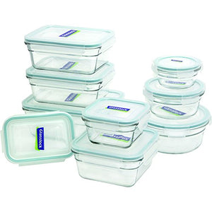 Glasslock 11292  18-Piece Assorted Oven Safe Container Set