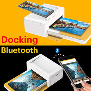 Kodak Dock Plus Instant Photo Printer – Bluetooth Portable Photo Printer Full Color Printing – Mobile App Compatible with iOS and Android – Convenient and Practical