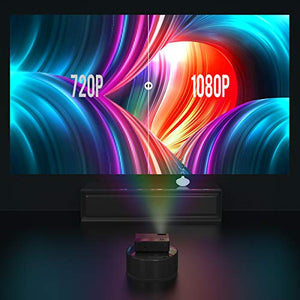 YABER Y21 Native 1920 x 1080P Projector 6800 Lux Upgrad Full HD Video Projector, ±50° 4D Keystone Correction Support 4k&Zoom, Outdoor Projector Compatible w/ TV Stick,HDMI,Xbox,Phone,PC