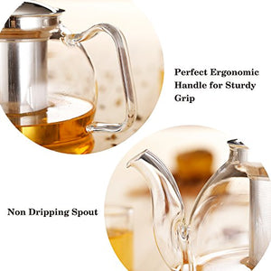 Glass Teapot with Removable Infuser