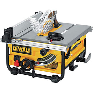 DEWALT DW745S Compact Job Site Table Saw with Folding Stand