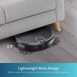 MOOSOO Robot Vacuum, Wi-Fi Connectivity, Easily Connects with Alexa or Google Assistant and Voice Control, Super Thin Robotic Vacuum Cleaner, 120Min Max Run Time, Automatic Self-Charging Vacuum MT-710