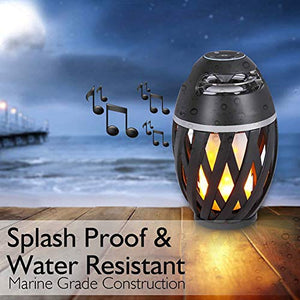 Flame Light Speaker, Viiwuu Led Flame Speakers Torch Atmosphere Bluetooth Speakers Outdoor Portable Stereo Speaker with HD Audio and Enhanced Bass Night Light Table Lamp BT 4.2 for iPhone Android