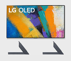 LG OLED65GXP 65" OLED Gallery Design Smart 4K Ultra High Definition Smart TV with a LG AN-GXDV65 OLED GX 65" Furniture & Shelf Top TV Stand Mount (2020)