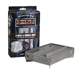 A-MAZE-N AMNPS Maze Pellet Smoker, Hot or Cold Smoking, 5 x 8 Inch