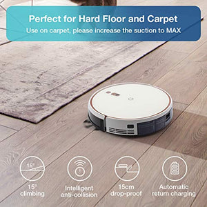 Yeedi K700 Robot Vacuum, 2 in 1 Robotic Vacuum Cleaner Mopping, 2000Pa Powerful Suction, Smart Navigation, Quiet and Self-Charging Robotic Vacuums, Ideal for Pet Hair, Carpets, Hard Floors