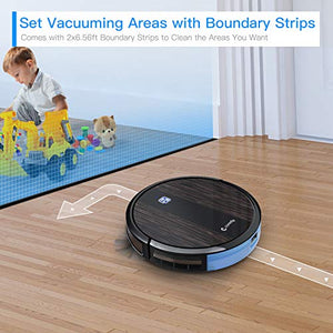 Coredy Upgraded R3500S Robot Vacuum Cleaner, 1700Pa Suction, Compatible with Wi-Fi Alexa, 2 Boundary Strips, Smart Self-Charging Robotic Vacuum, A Great House Helper for Cleaning Floor to Carpet