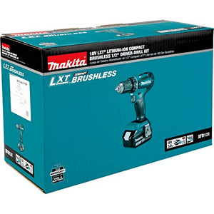 Makita XFD131 18V LXT Lithium-Ion Brushless Cordless 1/2 In. Driver-Drill Kit (3.0Ah)
