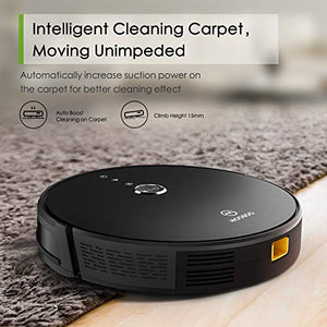 MOOSOO RT30 Robot Vacuum Cleaner - Wi-Fi Connected, 2000Pa Suction,6 Cleaning Modes,Quiet, Super-Thin, Self-Charging Robotic Vacuum Cleaner,Works with Alexa, Ideal for Pet Hair, Carpets, Hard Floors