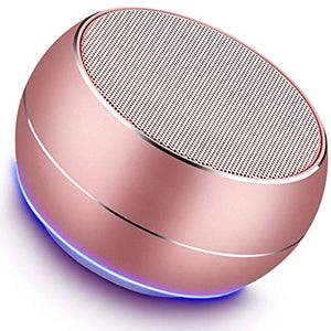 NUBWO Portable Bluetooth Speakers with HD Audio and Enhanced Bass, Built-in Speakerphone for iPhone, iPad, BlackBerry, Samsung and More (Rose Gold)