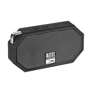 Altec Lansing Mini H2O - Wireless, Bluetooth, Waterproof Speaker, Floating, IP67, Portable Speaker, Strong Bass, Rich Stereo System, Microphone, 30 ft Range, Lightweight, 6-Hour Battery, (Black)