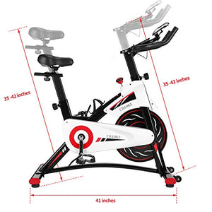 Exercise Bike, CHAOKE Indoor Cycling Bike, Stationary Bike Magnetic Resistance Whisper Quiet for Home Cardio Workout Heavy Flywheel & Comfortable Seat Cushion with Digital Monitor (2020 Upgraded)