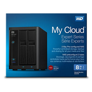 WD 12TB My Cloud EX2100 Expert Series 2-Bay Network Attached Storage - NAS - WDBWAZ0120JBK-NESN