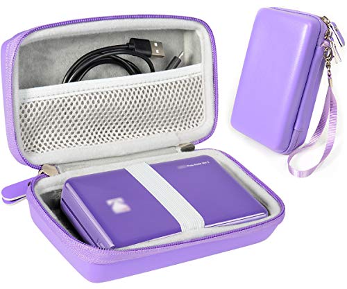 Purple Instant Printer Case for Kodak Mini 2 HD Wireles, Mini Mobile Wi-Fi & NFC Printer, Lifeprint 2x3 Portable Photo and Video Printer, Pickit M2, SereneLife 2x3 Instant Porter Printer