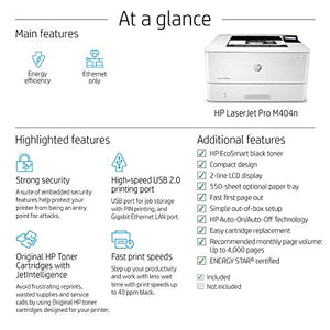 HP Laserjet Pro M404n (W1A52A) (Renewed)