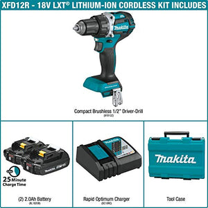 Makita XFD12Z 18V LXT Lithium-Ion Brushless Cordless 1/2" Driver-Drill