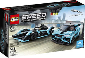 LEGO Speed Champions Formula E Panasonic Jaguar Racing Gen2 car and Jaguar I-PACE eTROPHY 76898 Building Kit, New 2020 (565 Pieces)