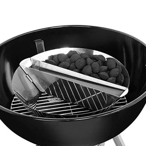 only fire Stainless Steel BBQ Vortex Turns Charcoal Kettle into a Powerful Smoker and Better Grill