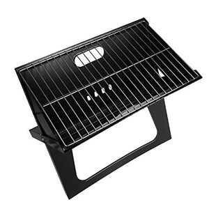 TeqHome Foldable Charcoal Grill, Portable BBQ Barbecue Grill Lightweight Simple Grill for Outdoor Cooking Camping Hiking Picnics Garden Travel