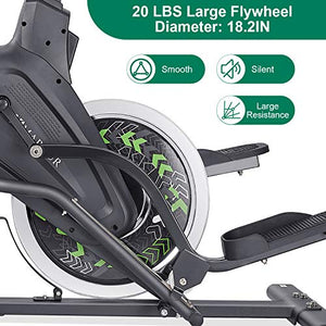 MARNUR Stepper Elliptical Machine Trainer Elliptical Climber with 20LBS Large Flywheel & Crank Technology for Exercise Workout at Home