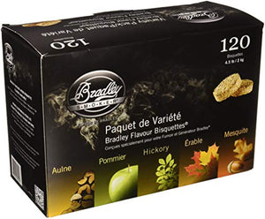 Bradley Technologies Smoker Bisquettes 5 Flavor Variety (120 Pack)