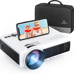 VANKYO Leisure 3W Mini Projector with Synchronize Smartphone Screen, 3600L Portable WiFi Projector Supports 1080P for iOS/Android Devices, Compatible with TV Stick, PS4, HDMI for Home & Outdoor