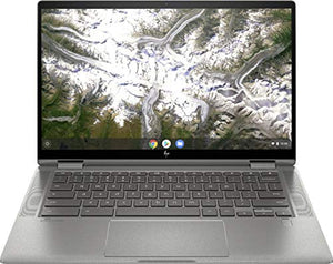 2020 Newest HP x360 2-in-1 14-inch FHD Touchscreen Chromebook 10th Gen. Intel Core i3-10110U, 8GB RAM, 64GB eMMC, B&O Audio, WiFi 6, Backlit Keyboard, Fingerprint Reader - Mineral Silver