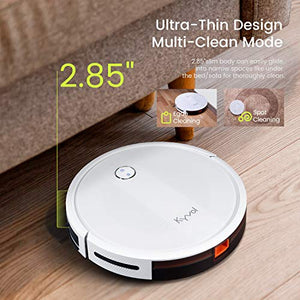 Kyvol Cybovac E20 Robot Vacuum Cleaner, 2000Pa Suction, 150 min Runtime, Boundary Strips Included, Quiet, Slim, Self-Charging, Works with Alexa, Ideal for Pet Hair, Carpets, Hard Floors