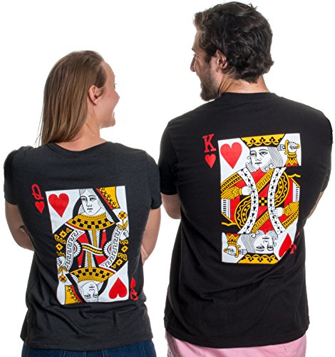 See why this King and Queen Matching Card Game T-Shirt Costume is as simple, quick, and easy as it comes for this Halloween. We've curated the perfect list of best friends and couples Halloween costume ideas for you to be inspired from. Whether looking for quick easy simple costumes, matching characters costumes, or a punny Halloween pun costume, we'll help you decide!