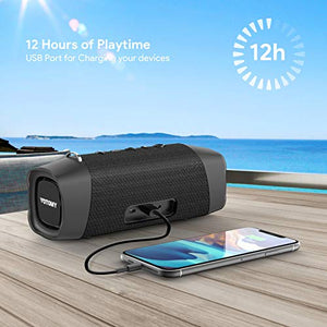 Bluetooth Speakers, Votomy 30W Portable Speaker Wireless with Bluetooth 5.0, TWS Stereo Sound, Rich Bass, IP67 Waterproof, 100Ft Wireless Range, Built-in Mic for Home, Outdoors, Travel