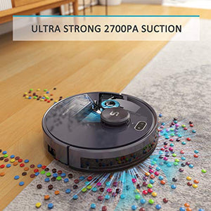 Robot Vacuum, Tesvor S6 Laser Navigation 2700Pa Auto-Charging Robot Vacuum Cleaner Compatible with Alexa/App, Ideal for Pet Hair & Dust, Carpets & Hard Floors