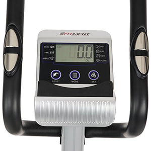 EFITMENT Magnetic Elliptical Machine Trainer w/LCD Monitor and Pulse Rate Grips