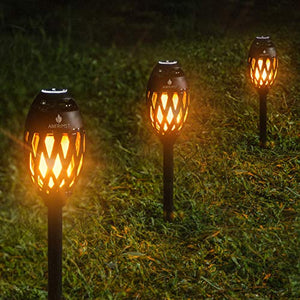 ANERIMST Tiki Torch Waterproof Portable Bluetooth Speaker, Flickering Flame Effect, Led Table Lanterns/Lamp, TWS Supported for Garden Patio, Tiki Torch Stereo Speakers for iPhone/iPad/Android