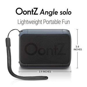 OontZ Angle Solo - Bluetooth Portable Speaker, Compact Size, Surprisingly Loud Volume & Bass, 100 Foot Wireless Range, IPX5, Perfect Travel Speaker, Bluetooth Speakers by Cambridge Sound Works (Black)