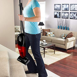 Eureka 169K 2-in-1 Quick-Up Bagless Stick Vacuum Cleaner for Bare Floors and Rugs, Light Red