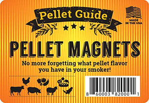 Pellet Label Magnets For Your Pellet Smoker Perfect Accessory For Every Meat Smoker Outdoor Waterproof Magnetic