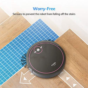 Noisz by ILIFE Noisz S5 Robot Vacuum Cleaner with MAX Mode, Tangle-free Suction Port, Virtual Barrier, Slim & Quiet, Programmable, Ideal for Hardwood