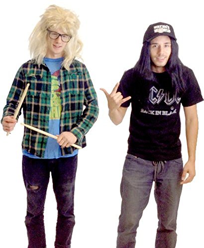 See why this Matching Garth and Wayne Inspired Costume Set is as simple, quick, and easy as it comes for this Halloween. We've curated the perfect list of best friends and couples Halloween costume ideas for you to be inspired from. Whether looking for quick easy simple costumes, matching characters costumes, or a punny Halloween pun costume, we'll help you decide!
