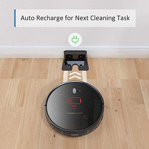 Tesvor Robot Vacuum Cleaner - 4000Pa Strong Suction Robot Vacuum, Alexa Voice and APP Control, Self-Charging Robotic Vacuum Cleaner with 5200mAh Battery, for Low-Pile Carpets, Hard Floors and Pet Hair