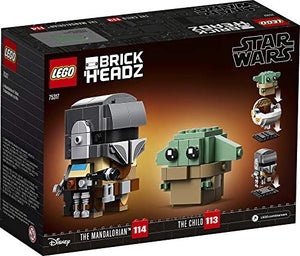 LEGO BrickHeadz Star Wars The Mandalorian & The Child 75317 Building Kit, Toy for Kids and Any Star Wars Fan Featuring Buildable The Mandalorian and The Child Figures, New 2020 (295 Pieces)