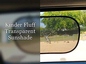 Kinder Fluff Car Window Shade (4px)-The Only Certified Sunshade Blocking 99.79% UVA&99.95% UVB-Mom's Choice Gold Award Winner-Sun Shades for Cars,SUV