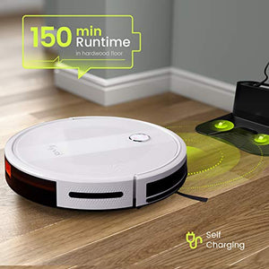 Kyvol Cybovac E20 Robot Vacuum Cleaner, 2000Pa Suction, 150 min Runtime, Boundary Strips Included, Quiet, Slim, Self-Charging, Works with Alexa, Ideal for Pet Hair, Carpets, Hard Floors