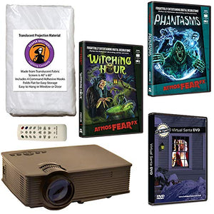 AtmosFearFX Phantasms & Witching Hour Virtual Reality Projector Value Kit for Halloween. Includes Free Virtual Santa DVD!