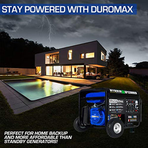 DuroMax XP12000EH Generator, Blue and Black
