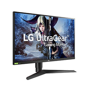 LG 27GL83A-B 27 Inch Ultragear QHD IPS 1ms NVIDIA G-SYNC Compatible Gaming Monitor, Black